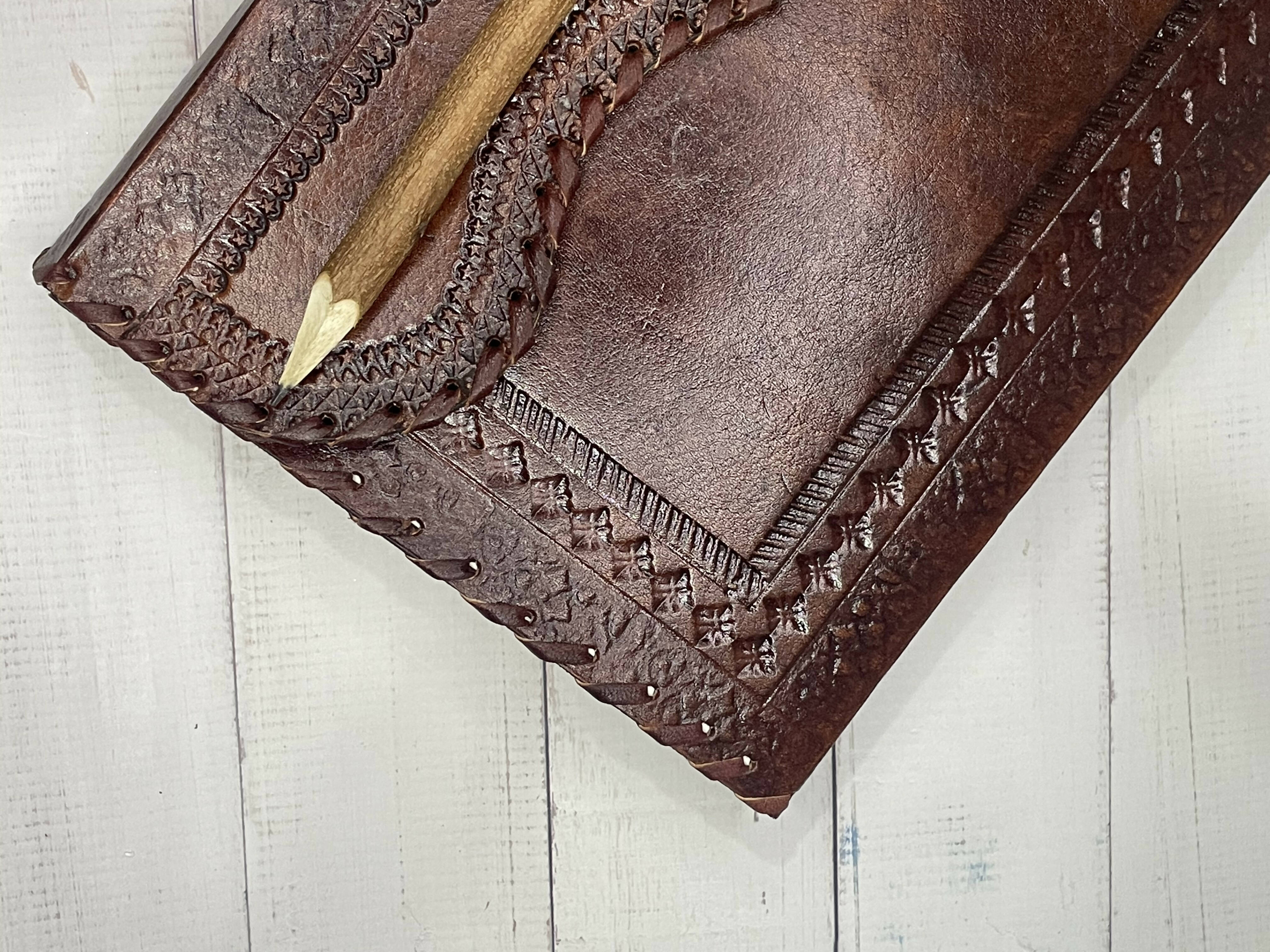 Leather Diary with wooden pencil
