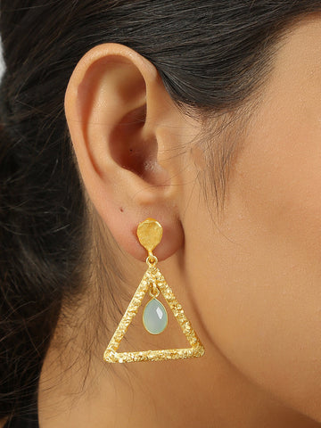 Contemporary Monalisa Stone Earrings