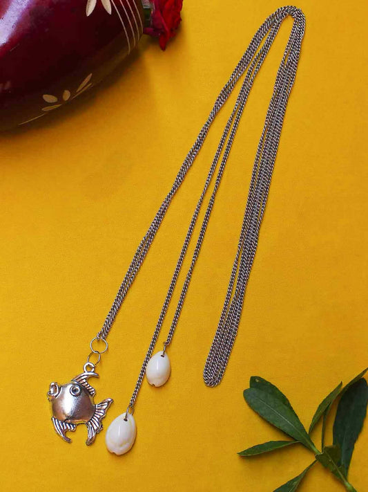 Handmade Brass oxidized silver look alike Everyday Casual wear Office wear Minimalistic Formal Evening Party necklace -MIN
