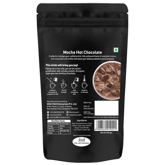 Cocosutra Mocha Hot Chocolate Mix, 100g