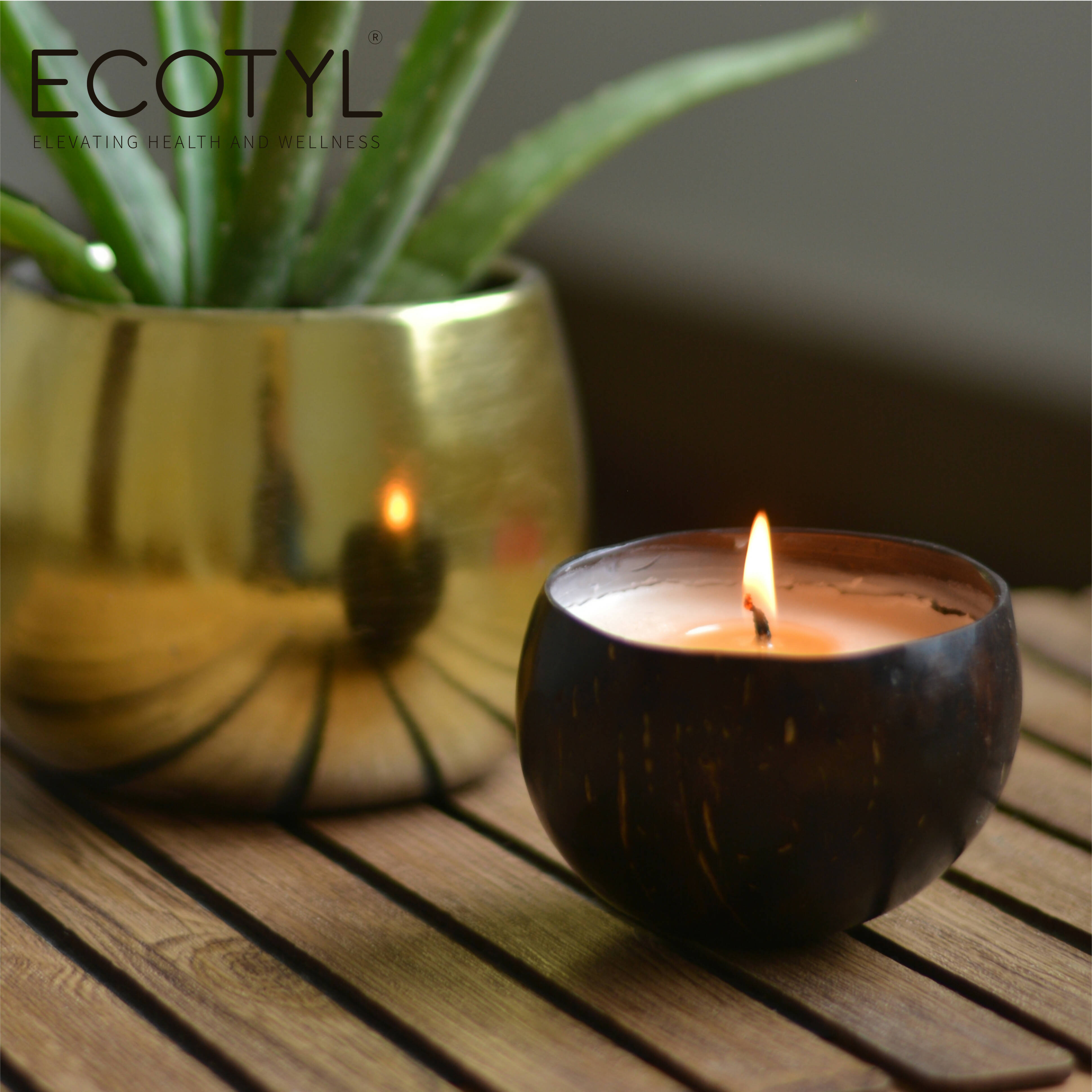Coconut Shell Vegan Soy Wax Candle (Lavender) 150 g
