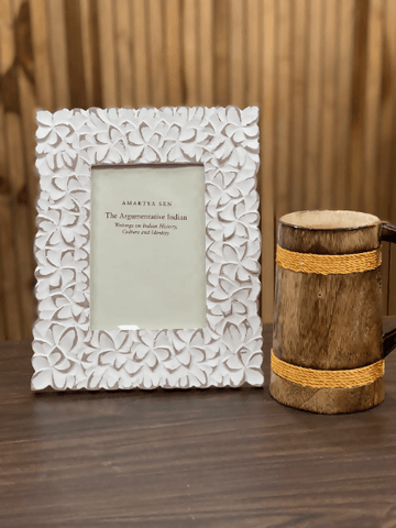 White Rustic Photo Frame for Home Decor and Gifting