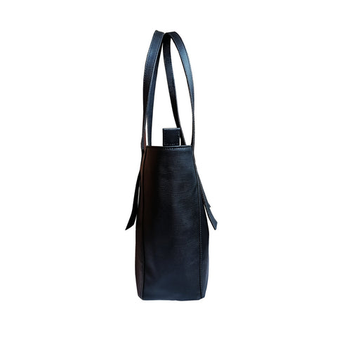 IMARS Stylish Handbag Black For Women & Girls (Tote) Made With Faux Leather