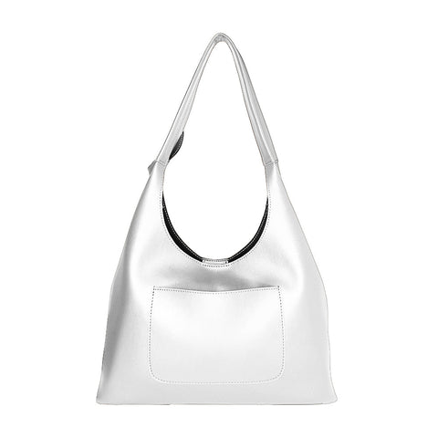 Faux Leather Women Handbags | Shoulder Hobo Bag White