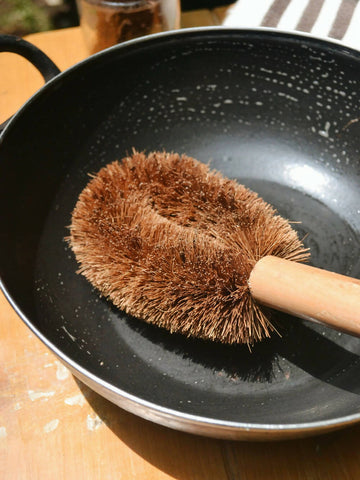 Coconut Fiber -Long Handle Pot Brush
