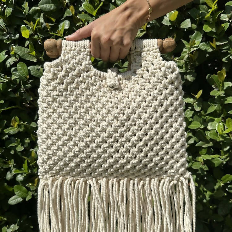 Handcrafted Macrame "Boho" Tote Bag