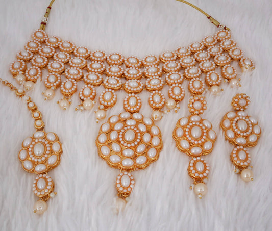 Soni Craft Festival fashion Pearl necklace set (0957)
