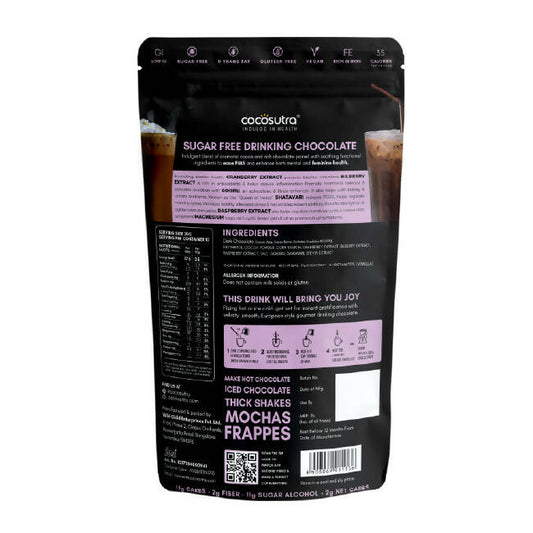 Cocosutra - SOOTHE - Sugar Free Drinking Chocolate Mix, 200 g