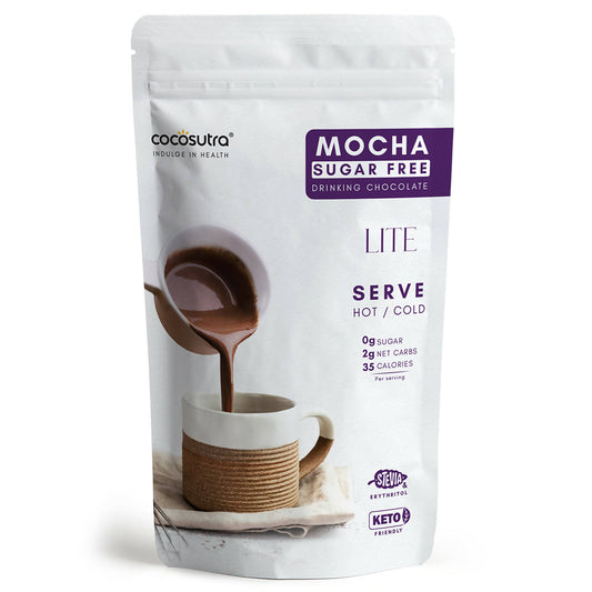 Cocosutra - Sugar Free Drinking Chocolate Mix - Mocha, 200 g