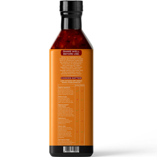 Sweet Sour Chilli Sauce (Organic, 100% Natural, Sugar-Free, Gluten-Free, Low Carb, Vegan, Diabetes & Keto Friendly) - 300 g