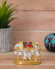 Vastu Kamdhenu Cow with Calf Idol