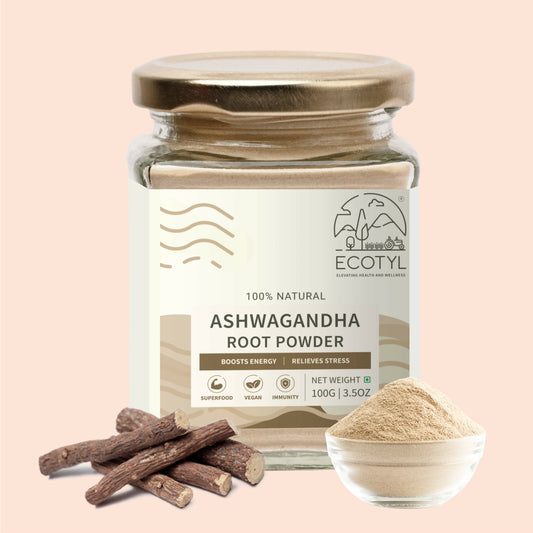 Ecotyl Ashwagandha Root Powder for Mental Well Being | Energy Booster |100g