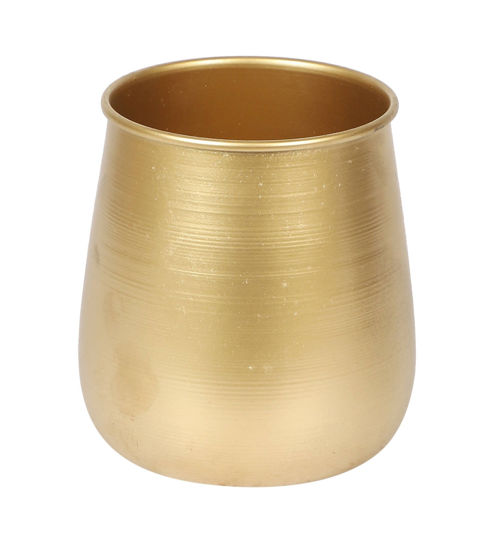 Gold Flower Pot & Wax Jar Combo Set of 3