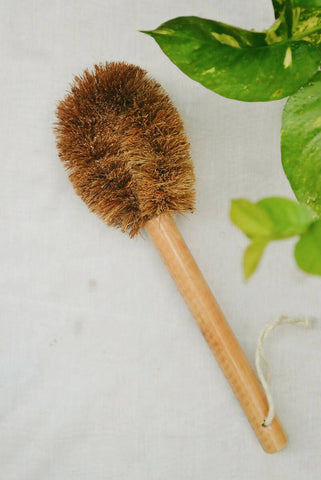 Coconut Fiber -Long Handle Pot Brush
