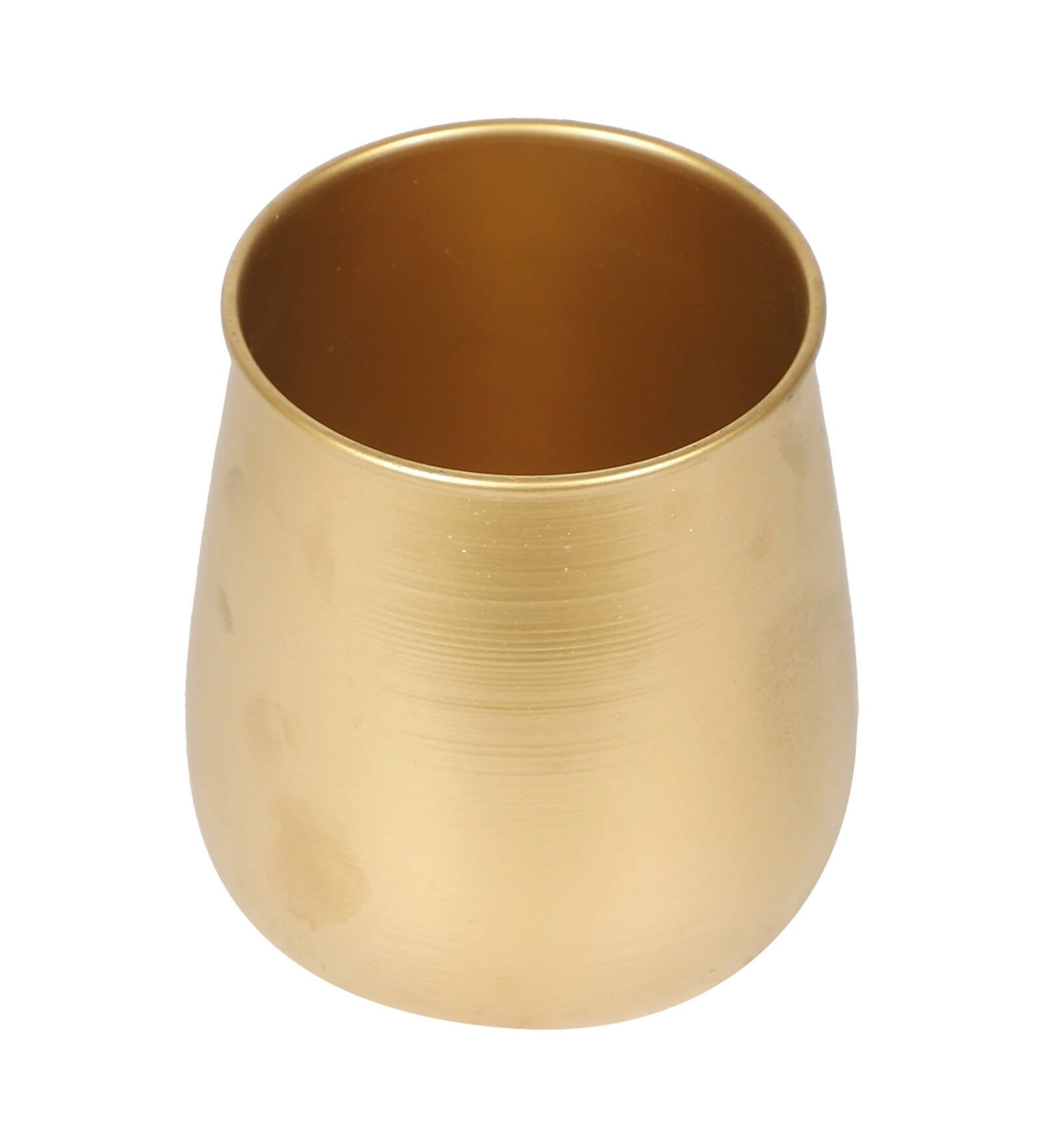 Gold Flower Pot & Wax Jar Combo Set of 3